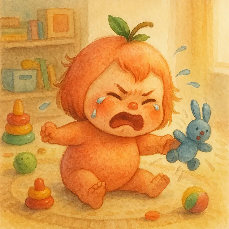 😡 圖 4：阿桃桃聽到"等一下"就爆炸的場面