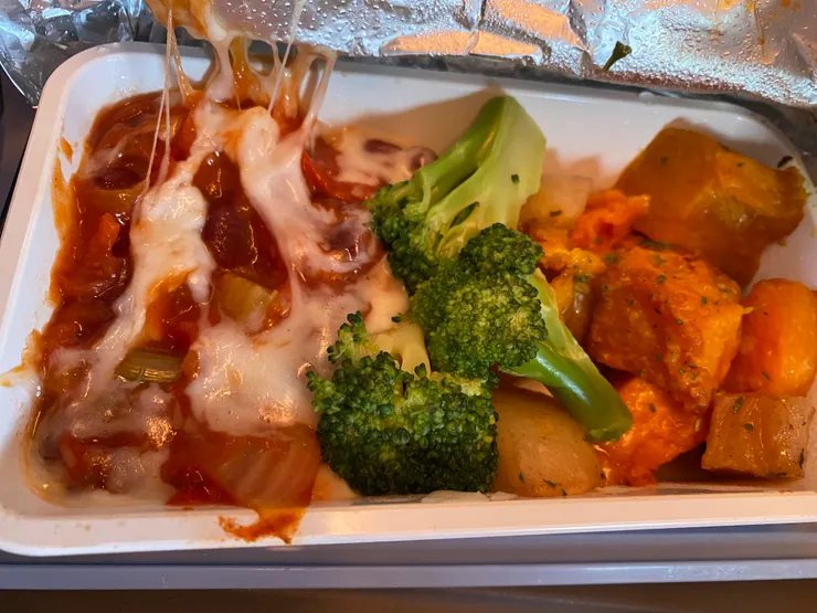 飛機餐，胃口很好吃光光