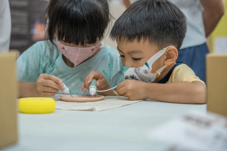 孩子創作自己心中的南投市