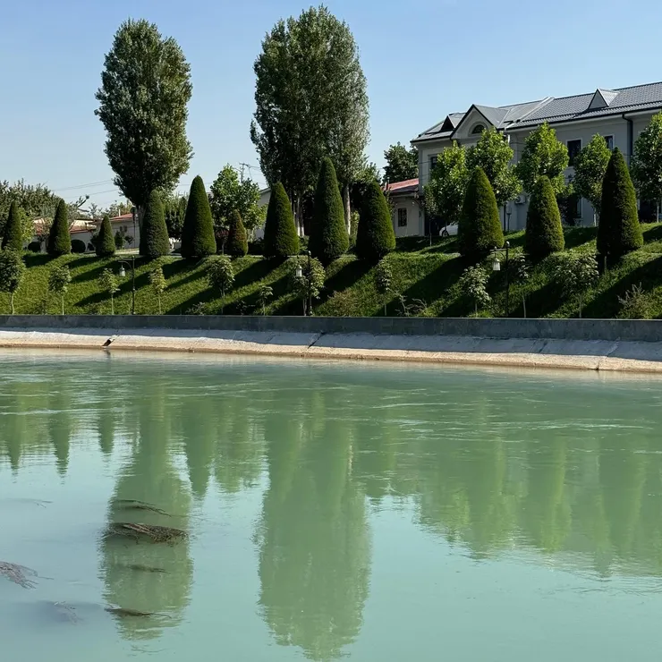 公園旁的優美河畔