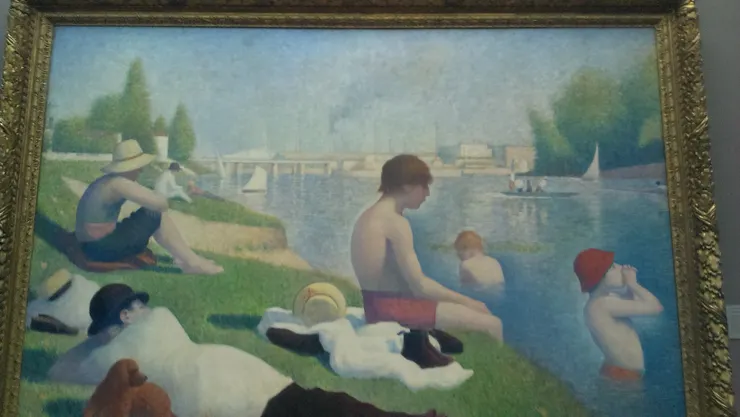 點描派秀拉的代表作之一── 阿尼埃爾浴場