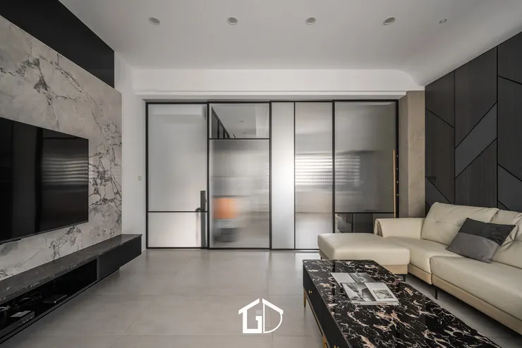 矩設計｜斜影｜客廳