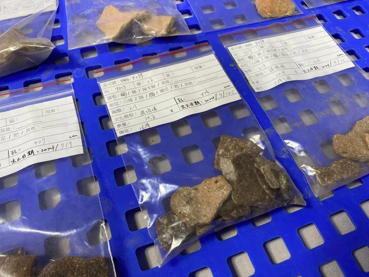 訊塘埔文化層出土陶片
