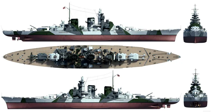 H-39號戰艦的設計圖