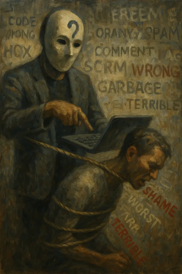 匿名的語言，奴役人類。