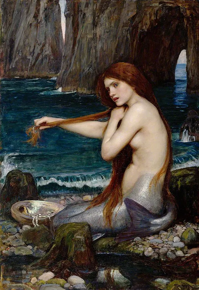 約翰·威廉姆·沃特豪斯《人魚 The Mermaid》(1900年)