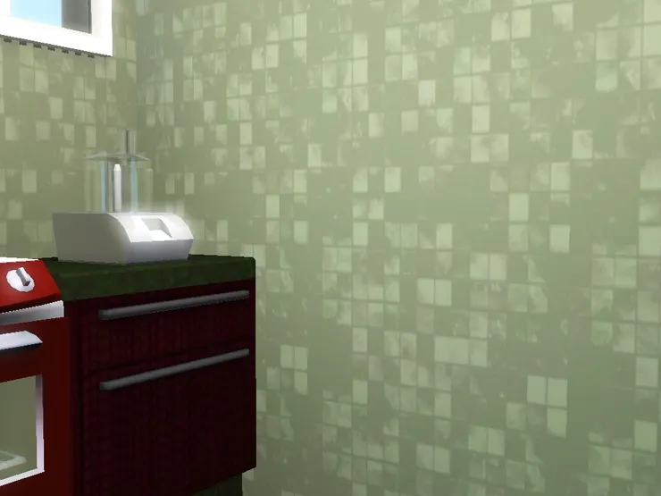 現實中如果材料不好，這種綠色有機會看起來很舊。