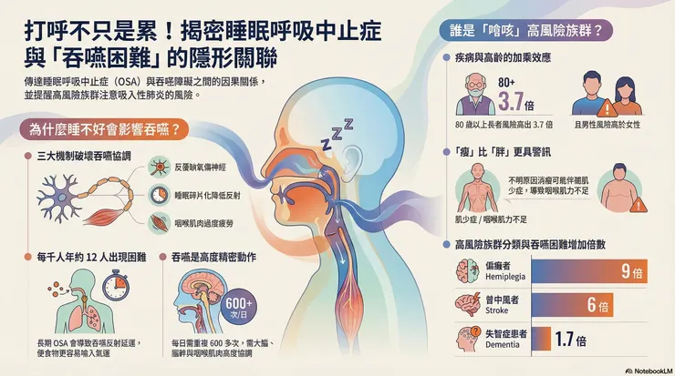 呼吸中止症與吞嚥困難之相關
