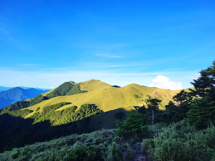 ▲補上一張翌日在奇竣山途中回望的大雪山草原