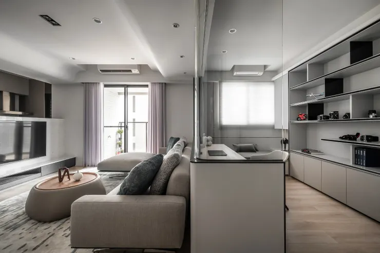 ▲半開放式書房設計案例<天睦>