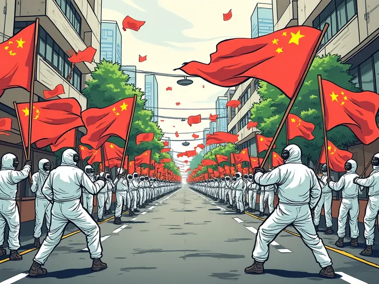 不可能的圖片-你既要全國民眾不遊行示威，又要他們像紅衛兵一樣思考行動