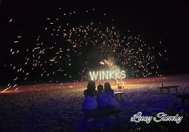 WINK 餐廳晚上的精采火舞秀表演