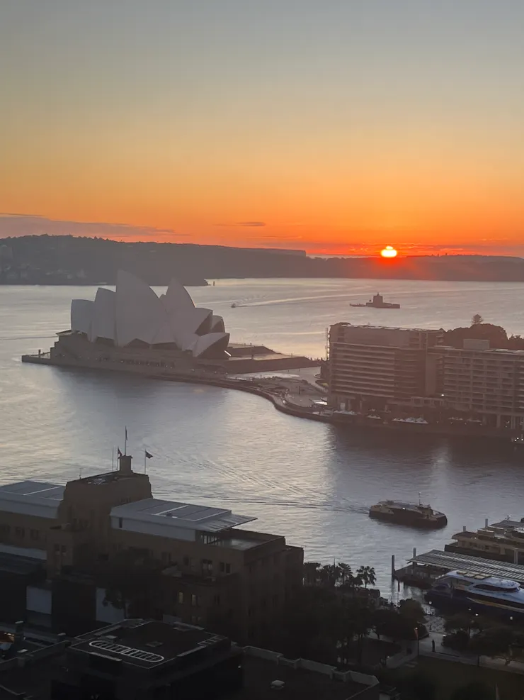 早晨從飯店望出去的景色