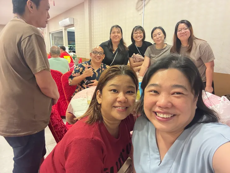 團隊們一起慶祝我們的相識一週年+farewell