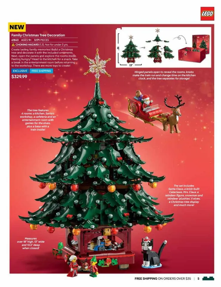 全新版節慶獨家設計聖誕樹 $329.99。