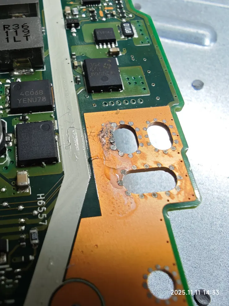 這一區看起來最嚴重，不過幾乎沒電路。