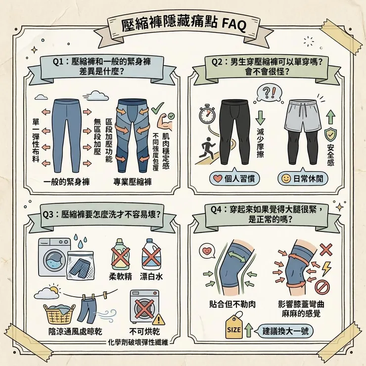 壓縮褲隱藏痛點