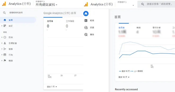 google GA 舊版/新版