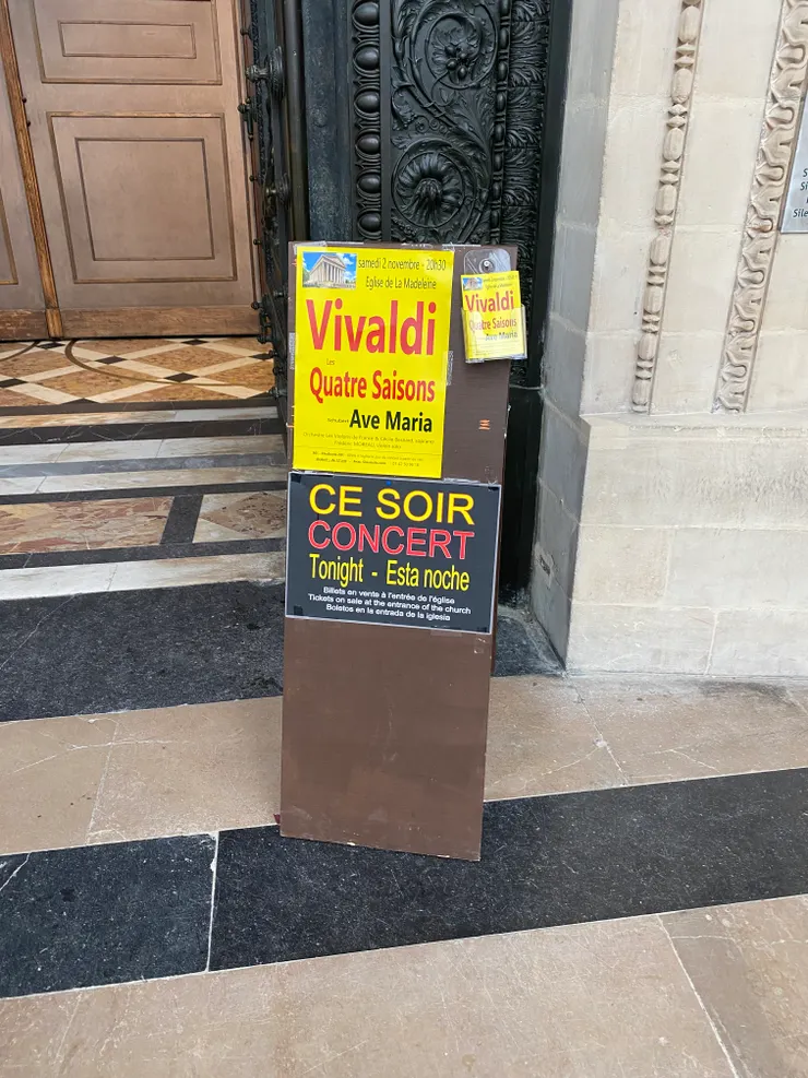 這天的音樂會告示