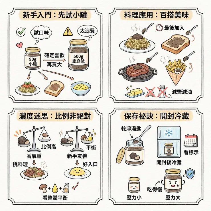 松露醬常見問題:濃度、保存、料理搭配一次看