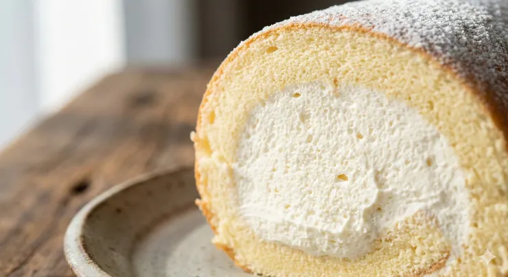 生乳捲｜切面展示