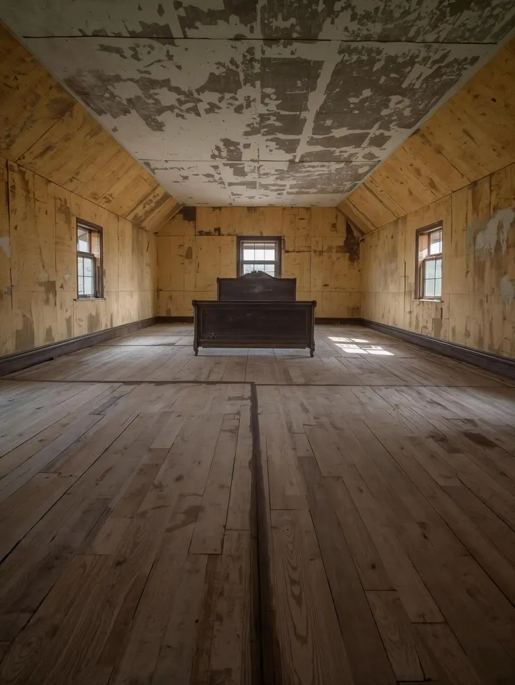 實木大床是視覺重心，躺上去可以得到全世界的平衡。（圖像生成：Canva AI／提示詞設計：陳夏民）