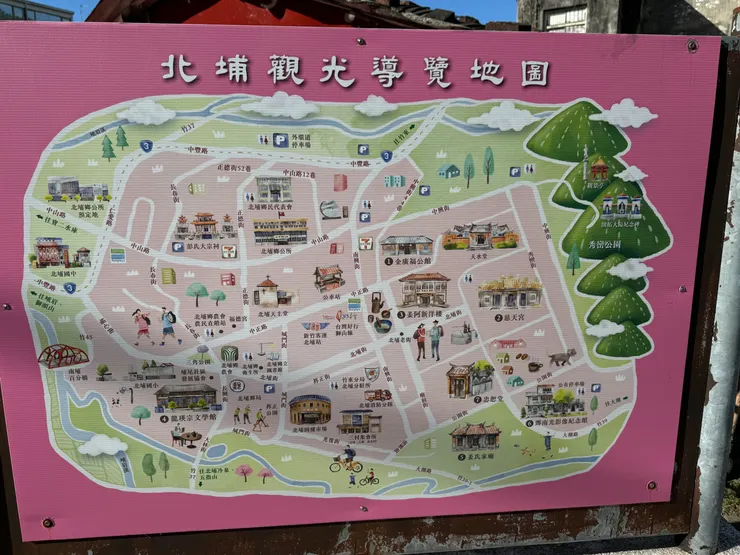 北埔光觀導覽地圖