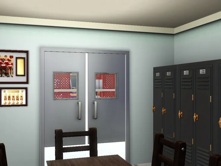 員工休息室的門用了灰色,一來跟外面的牆同色,沒那麼顯眼,二來貫徹平實的風格,三來我挺喜歡灰色。