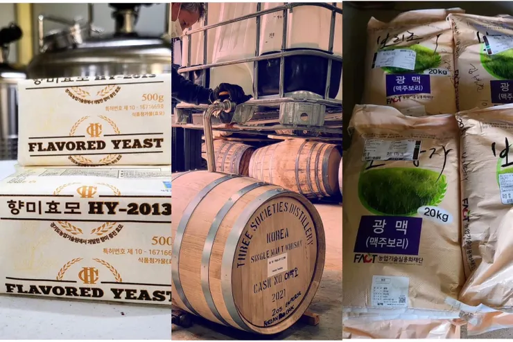 風味酵母HY-2013 / 韓國橡木(Korean Oak) /  韓國大麥 (照片來自Three_Societies官方Instagram)