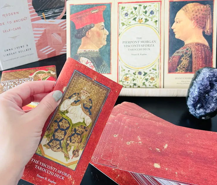 圖：Visconti Sforza Tarot（ 筆者收藏 ）