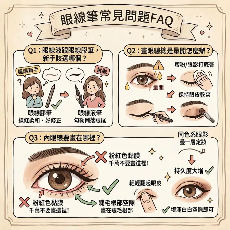 眼線筆常見問題FAQ