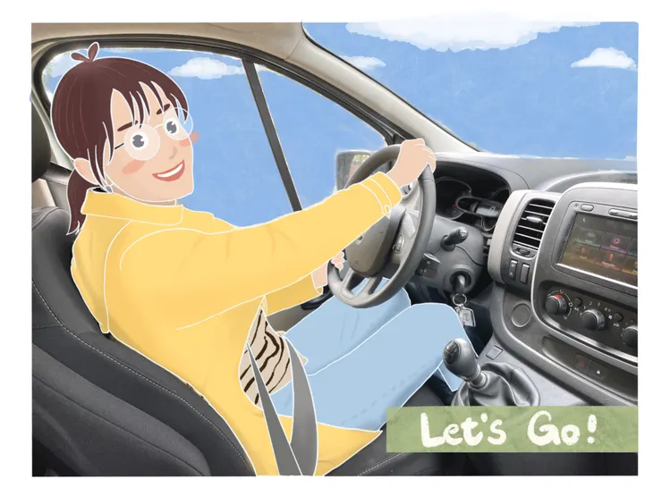 再緊張也要笑一個！出發啦！        加尼一起/繪製