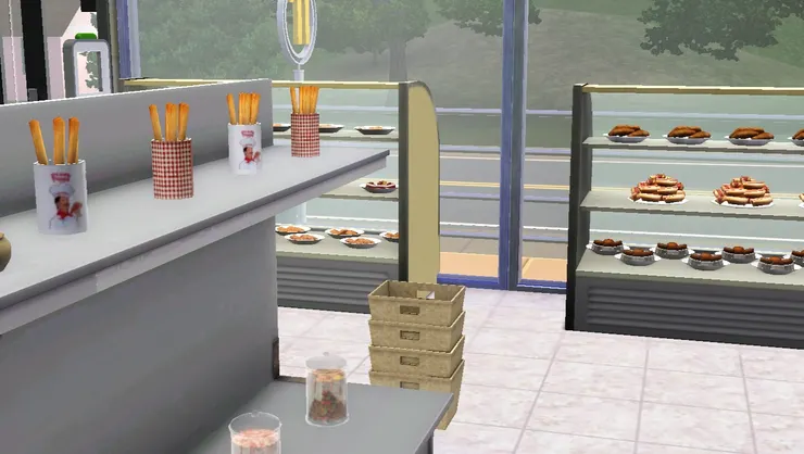 這裏也有購物籃，糖果這些貨品又多又細小，買幾包便得用籃子，否則便滿手都是。