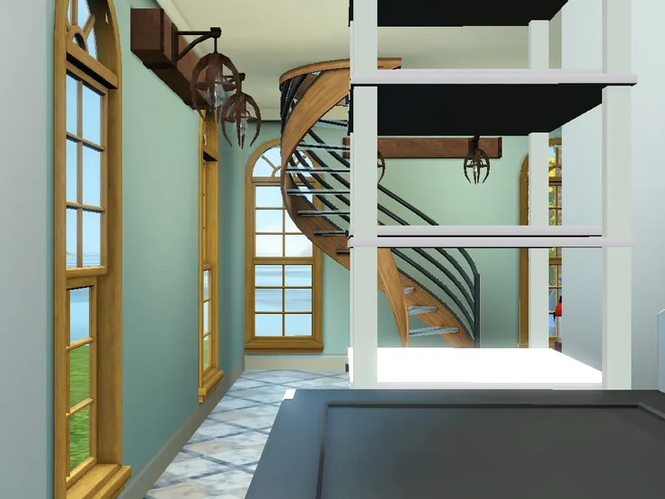 當直線遇上曲線。