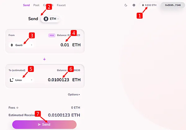 Linea｜測試網使用教學，教你如何領取測試代幣/跨鏈/兌換(faucet/bridge/swap)