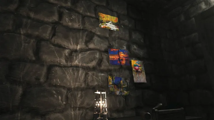 大個子囚犯將雙眼看到的美景化作畫作。（圖片來源：https://digital-rise.com/portfolio/jailbirds/）