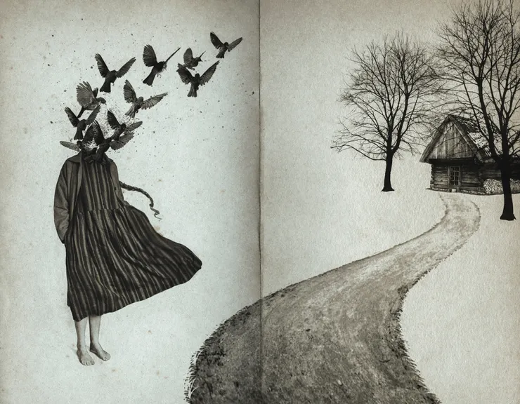 童話故事般黑白動物世界