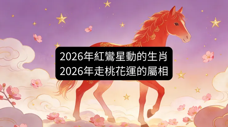 2026年紅鸞星動的生肖，2026年走桃花運的屬相