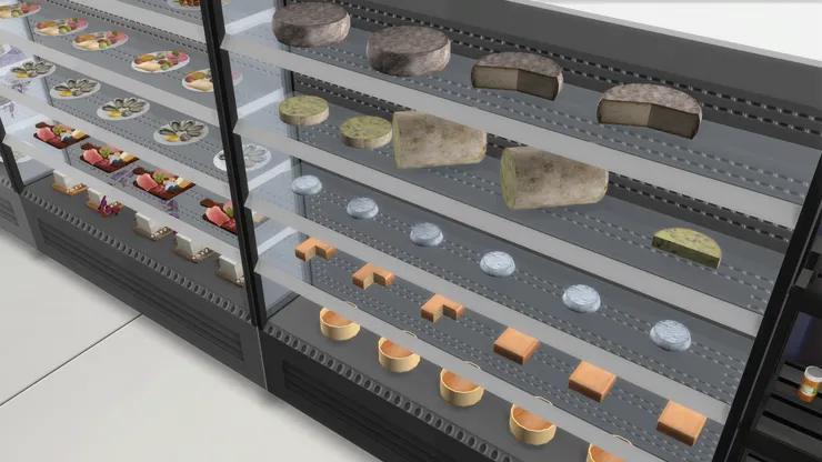 芝士也是很多人的最愛，也相當講究，所以我用了一個專櫃來放。