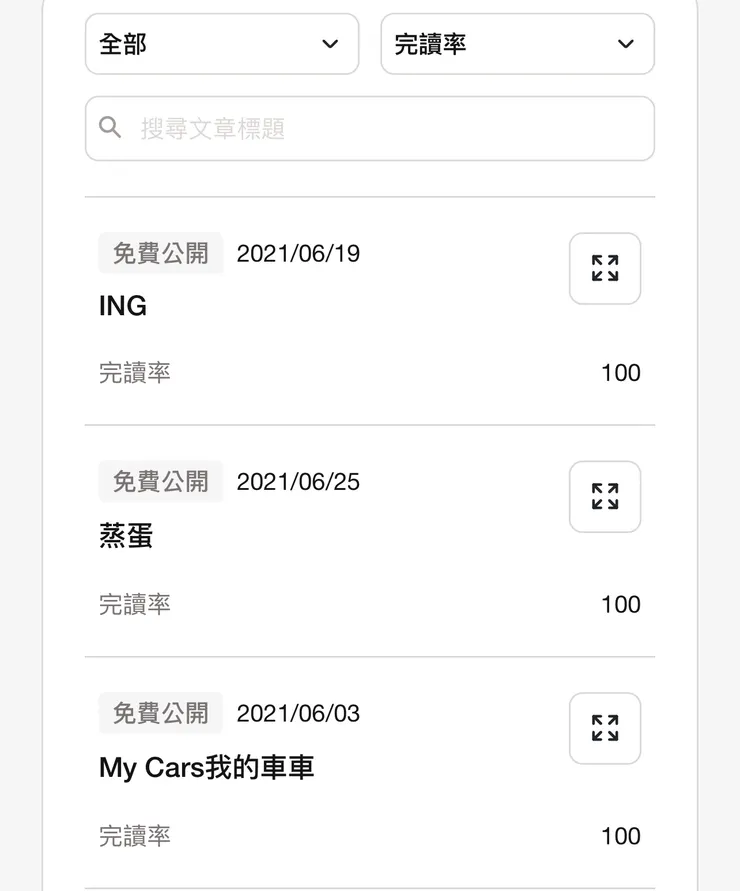 完讀率前三名