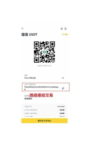 透過網址將幣打入幣安