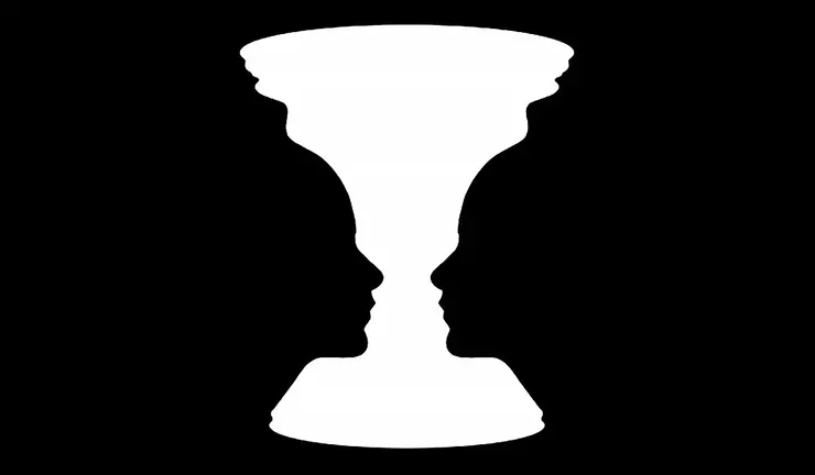 魯賓之杯－丹麥心理學家魯賓（E.Rubin. 1886－1951）