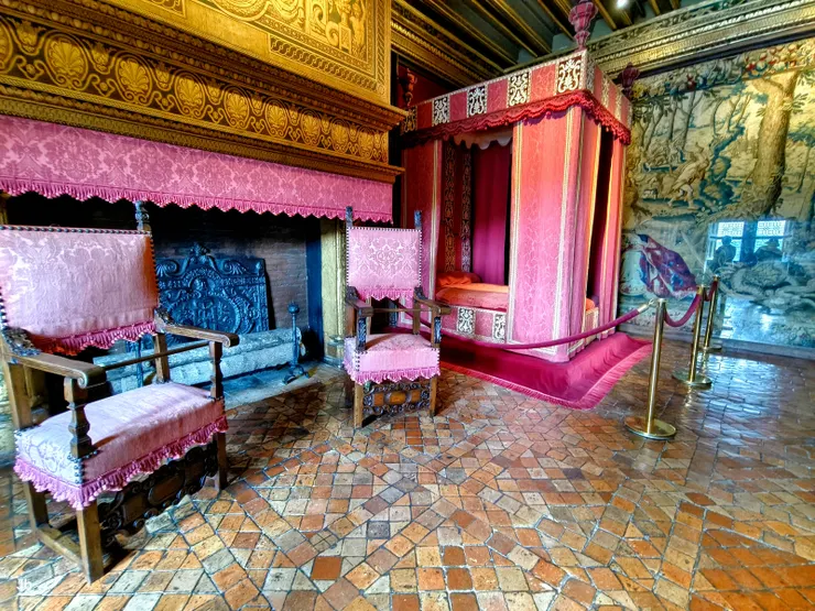 【1樓,凱‧德‧旺多姆的臥室,為紀念旺多姆的公爵凱撒命名,他是路易十四的叔叔,1624年成為城堡的主人。】