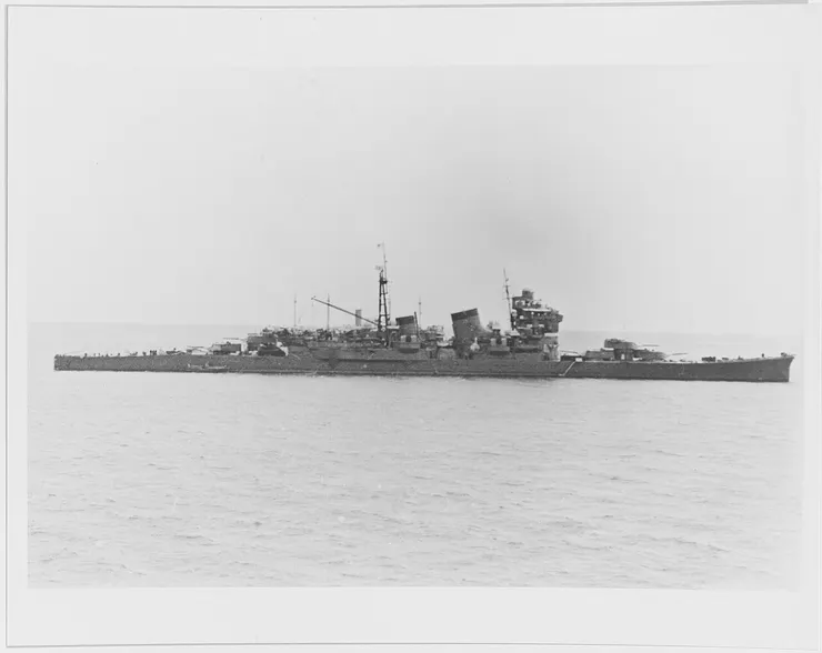 足柄號航行於黃海青島附近海域（1938年）