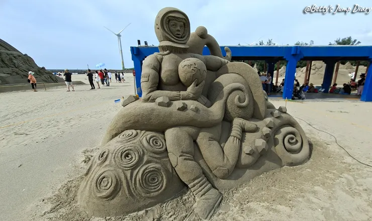 ▲2025苗栗「通霄沙雕藝術節」逍遙沙城/圖片來源：Betty's Jump Diary