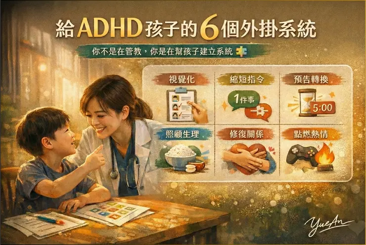 醫師圖解：給 ADHD 孩子的 6 個大腦外掛系統