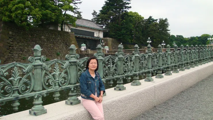 2008東京皇居,她很喜歡這裡