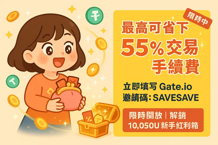 輸入邀請碼 SAVESAVE,最高可省 55% 手續費,立即解鎖價值 10,050U 的新手紅利