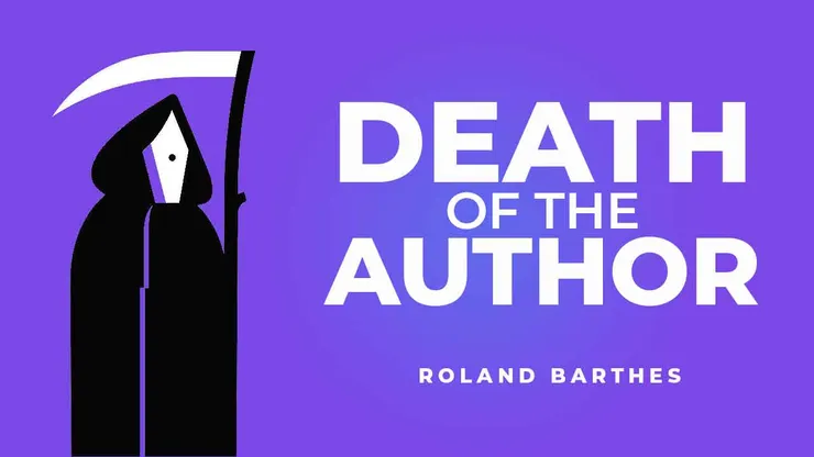 〔作者之死，圖片來源：https://www.trueblueguide.com/2022/07/death-of-the-author-roland-barthes-essay.html〕