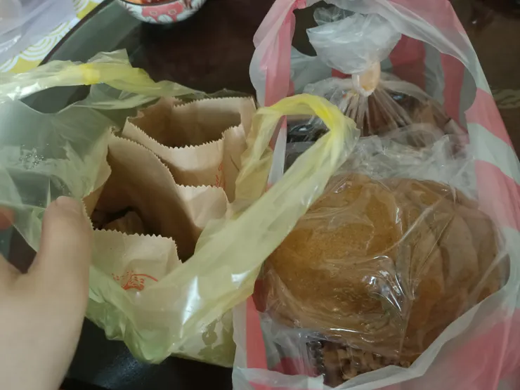 還有一些地瓜跟小菜